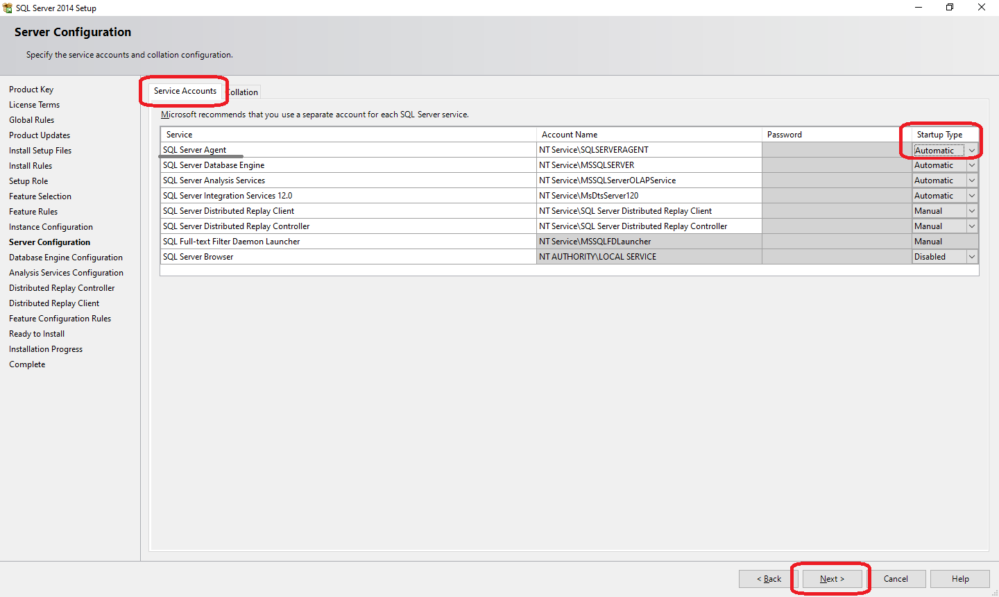 نرم افزار عمومي-تحت وب-نصب-نصب اس کيو ال سرور-Server Configuration بخش سوم-روز نت