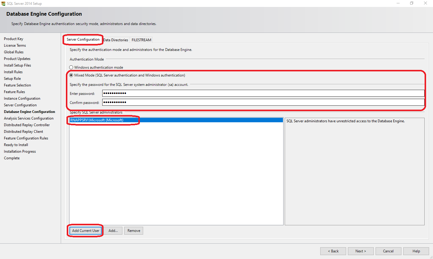 نرم افزار عمومي-تحت وب-نصب-نصب اس کيو ال سرور-Database Engine Configuration بخش اول-روز نت